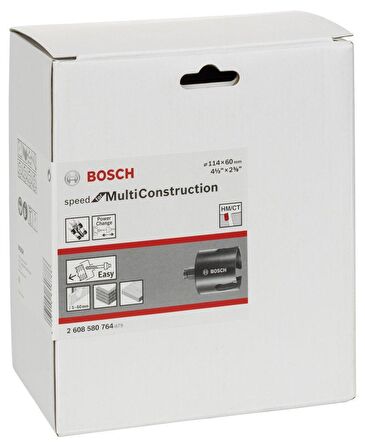 Tuğla, Ahşap, Fiber, Sıva, Fayans İçin 114 mm Panç BOSCH 2608580764
